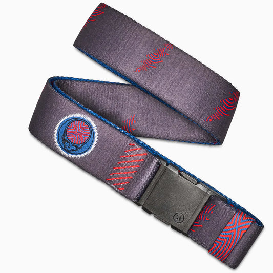 Arcade Belts A2 Unisex Adventure Belt: Heavy Duty Stretch, Metal Free Buckle - Charcoal