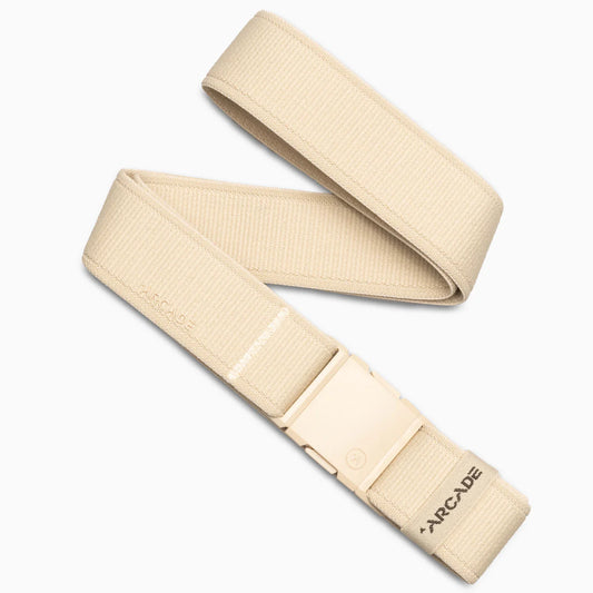 Arcade Belts A2 Unisex Adventure Belt: Heavy Duty Stretch, Metal Free Buckle - Khaki