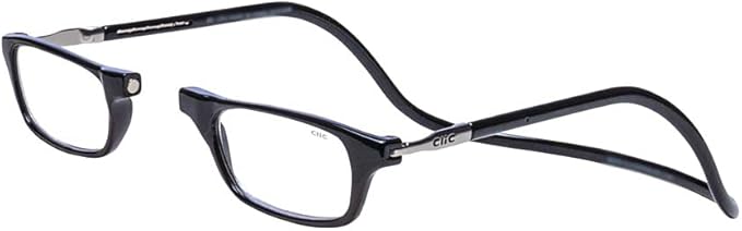 Clic Magnetic Reading Glasses, Computer Readers, Replaceable Lens, Adjustable Temples, Original (Small-Medium Size)